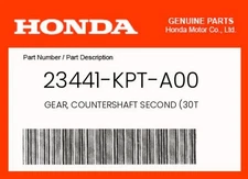 Honda Genuine Gear, Countershaft Second (30T - 23441-Kpt-A00