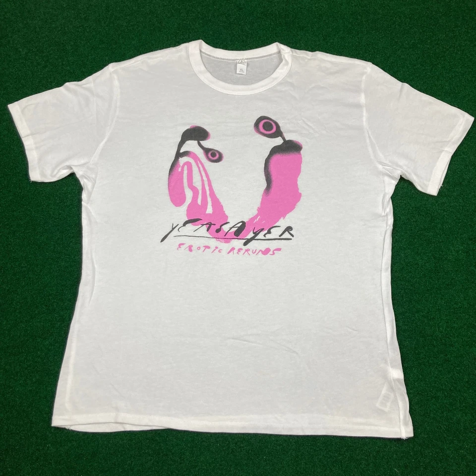 Camisa Yeasayer Para Hombres XL Blanca Erótica Repeticiones Álbum de Estudio Promoción Rock Experimental Foto 2 de 4