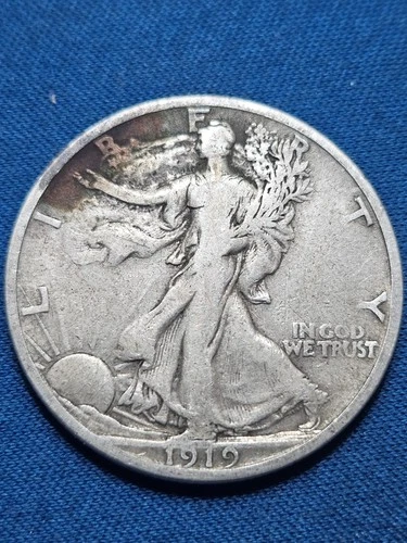 Photo of a 1919-S Walking Liberty Half Dollar from an eBay listing that sold on Jul 21, 2026