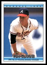 Tom Glavine 1992 Donruss #BC4 Atlanta Braves MLB READ FREE SHIPPING AutographDen