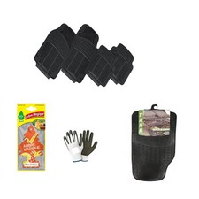 PER HYUNDAI SANTA FE TAPPETINI PER AUTO IN GOMMA SET 4 PEZZI CON PRETAGLI ANTIS