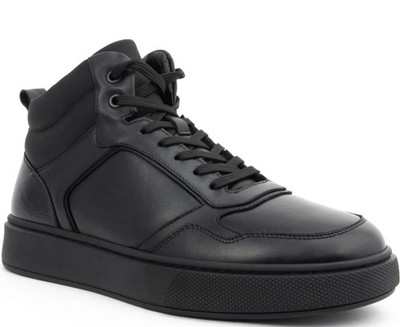 La Conte Men's Black Leather Ankle Boots Casual Fashion LAC3969-20252BLA