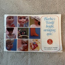 Vtg 1968 Barbie's World Booklet Brochure Catalog Mattel Resource EU MOD Clothes
