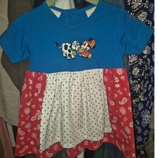 Minnie Mouse Vintage Girls Dress EUC