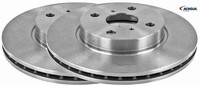 2X Bremsscheibe Ackoja A70-80020 2 Bremsscheiben Vorderachse Vorne