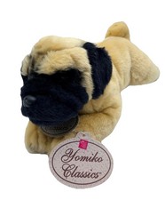 Russ Yomiko Classics Pug Puppy Dog Realistic Plush Stuffed Animal 10”