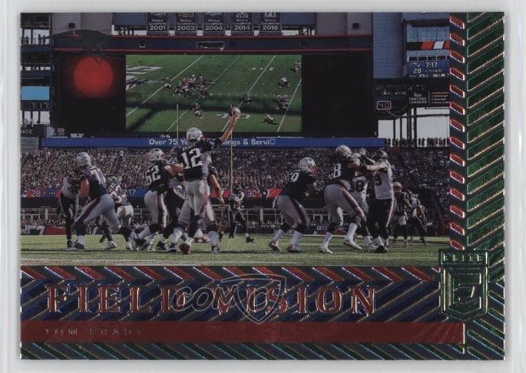 2018 Donruss Elite Field Vision Green Tom Brady #FV-2 02x3