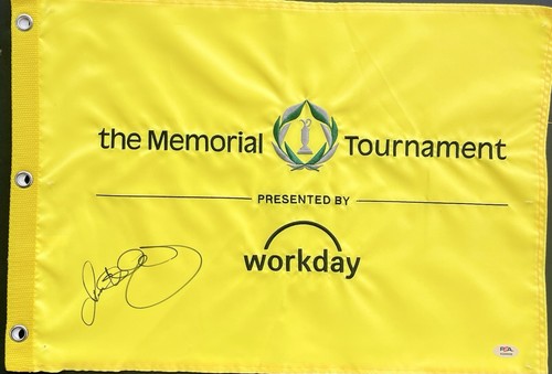 Rory Mcilroy Signed Autographed The Memorial Golf Pin Flag Masters Psa/Dna Coa