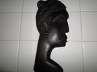 VINTAGE 10" HAND CARVED AFRICAN WOMEN (HANGS ON WALL) — photo 9