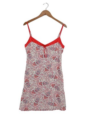 LECHAT Damen Nachthemd Gr. 40/L Paisley Viskose Spaghettiträger