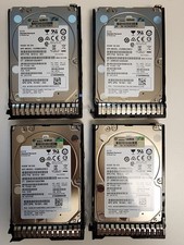 Lot of 4 HPE 600GB 10K SAS 12G 2.5" SFF HDD 781514-001 781581-002 Caddy
