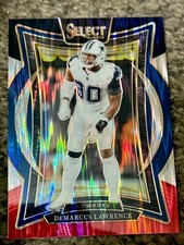 2024 Panini Select - Concourse DeMarcus Lawrence #47 Black & Red Shock Prizm