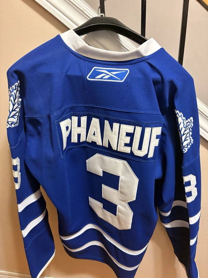 Camiseta cosida Reebok CCM Toronto Maple Leafs Phaneuf #3 talla 52 correa de lucha Foto 2 de 2