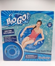 Bestway H2O GO Blue Swim Tube Ring With Handles NEW SEALED
