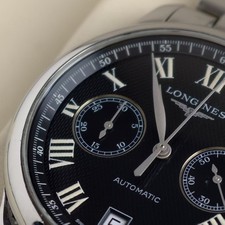 Longines Master Collection Black Dial L2.669.4.51.6 Men's Watch Automatic 43.7mm 6