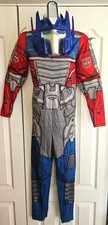 Transformers Optimus Prime Muscle Jumpsuit Costume Mask Boys 10-12 Disguise