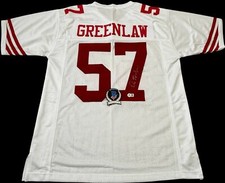 DRE GREENLAW SIGNED SAN FRANCISCO 49ERS CUSTOM JERSEY BECKETT BAS COA BP20106