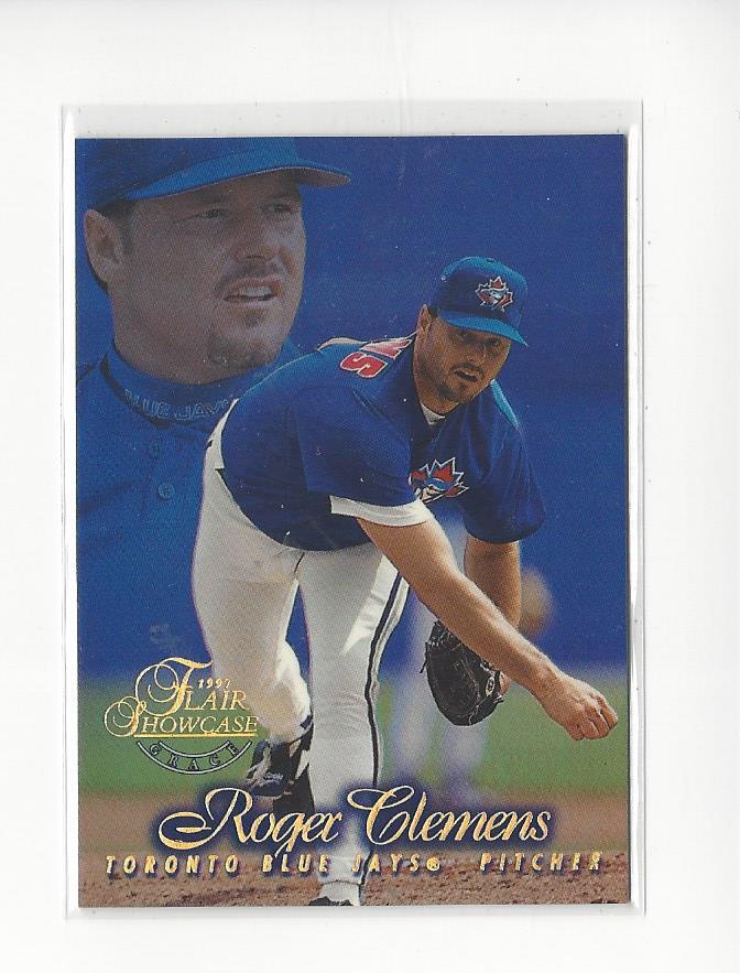 1997 Flair Showcase Row 1 #21 Roger Clemens Blue Jays