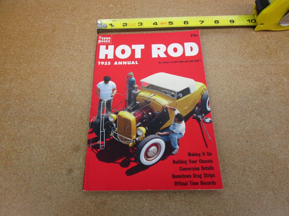 1955 HOT ROD ANNUAL Trend 117 magazine custom cars racing drag street Ford Chevy
