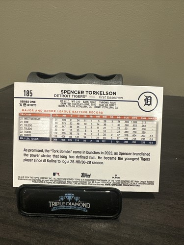 Spencer Torkelson 2024 Topps Series 1 Rainbow Foil parallel #185 Tigers - Picture 2 of 2