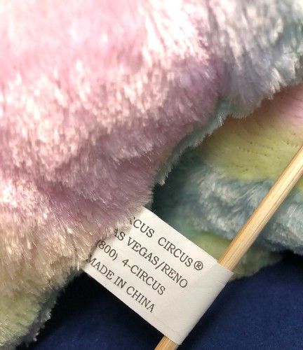 Peluche orso arcobaleno pastello tie dye peluche circo Las Vegas Reno - Foto 8 di 8