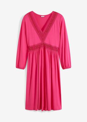 Neu Kleid mit Spitze Gr. 32/34 Pinklady Damen Sommerkleid Basic-Dress