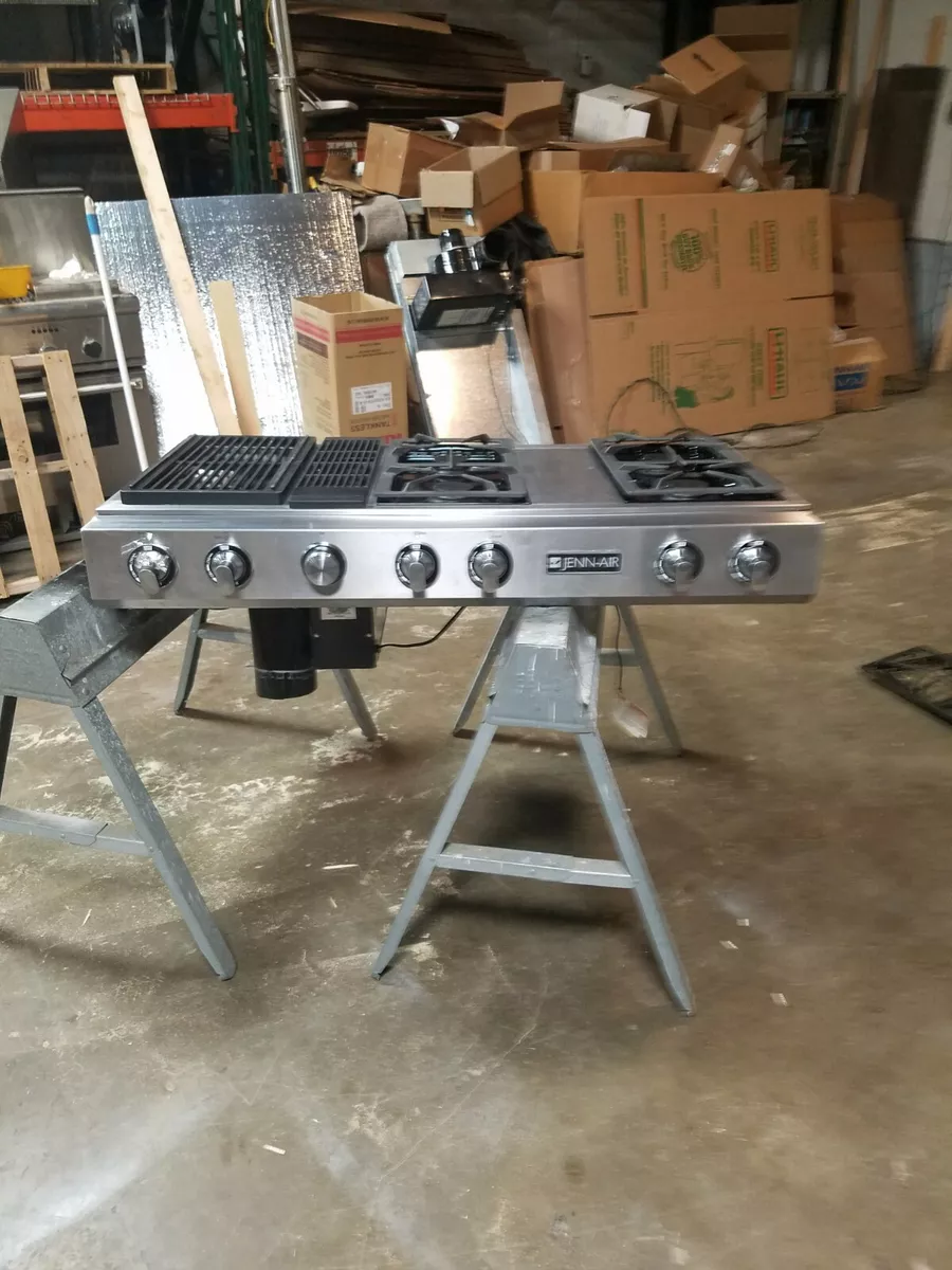 Jenn Air 48 Gas Cooktop With Downdraft 7 000 Retail Price eBay