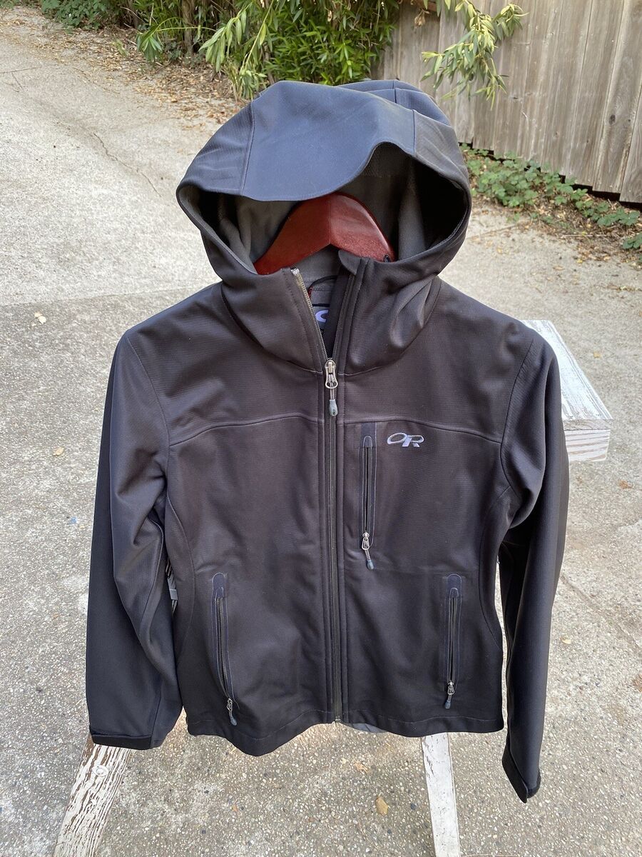 Outdoor Research Jacket Women's Soft Shell Hood Full Zip Outdoor Research Jacket Women's Soft Shell Hood Full Zip