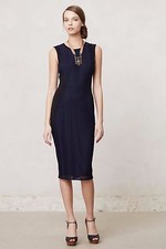 NWOT ANTHROPOLOGIE ISLINGTON LACE SHEATH PENCIL DRESS by WESTON WEAR M