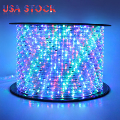 LED Rope Strip Light 110V Waterproof Cuttable Flexible Outdoor Christmas Light
