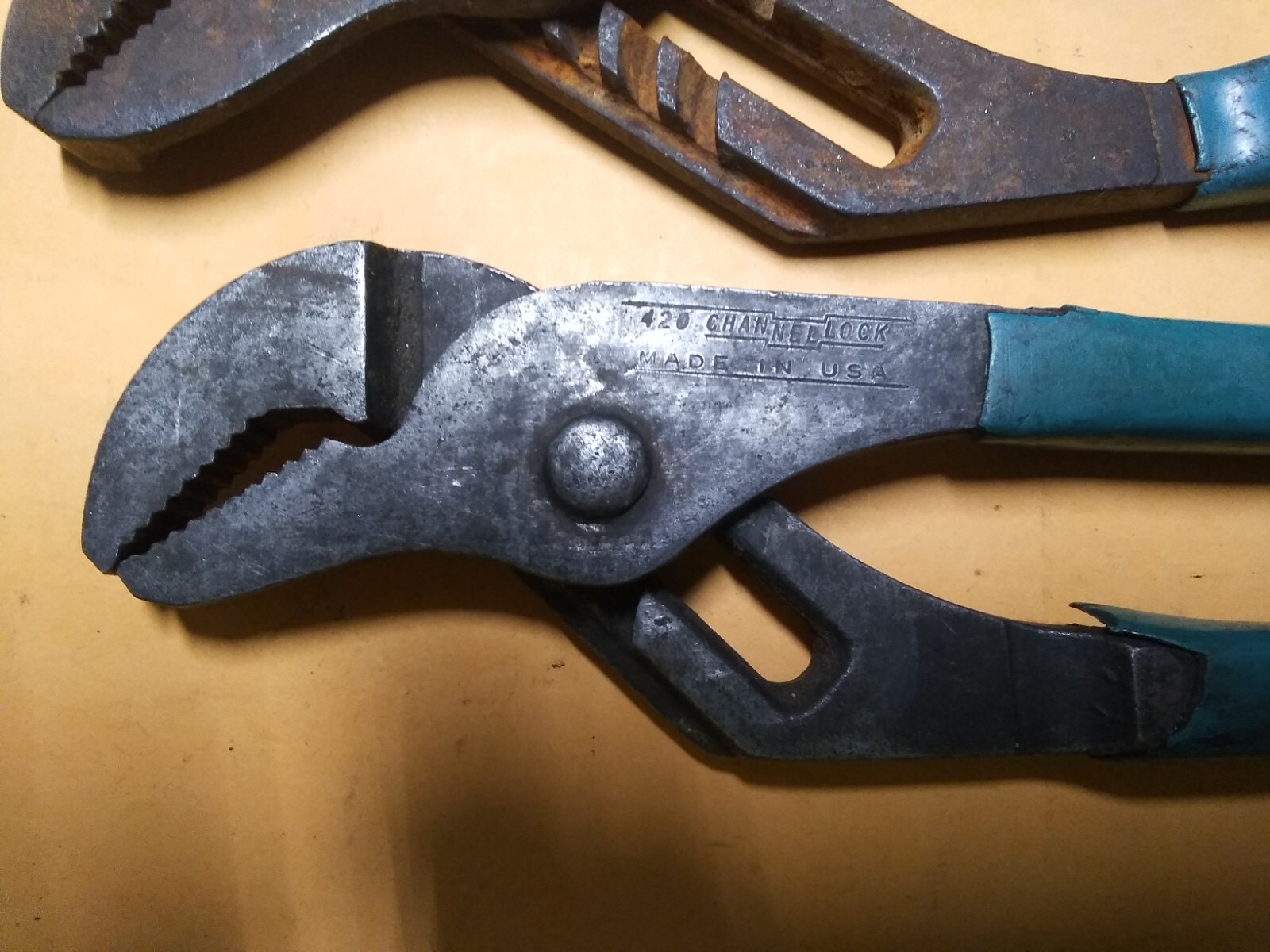 2 EA Channellock PLIERS 420 10" & 440 12" GROOVED Pliers eBay