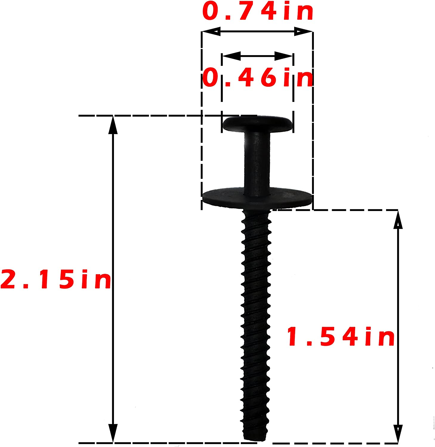 316433300 Range Oven Door Handle Screw 2 Pack Replacement for