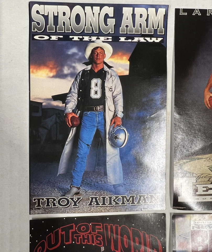 Lote de 7 muestras de póster de 4x6 Costacos Brothers de la década de 1990 Gretzky Ripken Larry Bird Foto 2 de 4