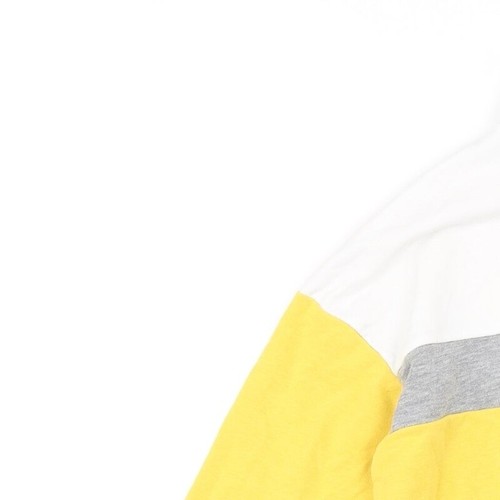 New Look Womens Yellow Cotton Blend Henley Sweatshirt Size 6 - Picture 3 of 12