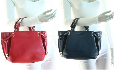 greta large pebbled leather satchel