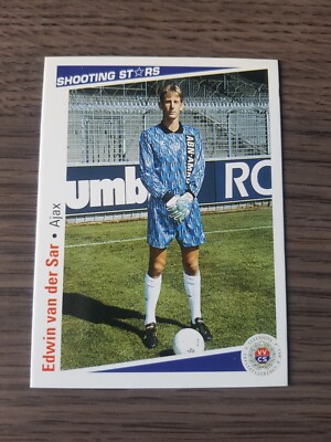 EDWIN VAN DER SAR 1991 SHOOTING STARS FOOTBALL CARD 91/92 DUTCH