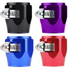 2-10PCS 4/6/8/10/12AN Hex Hose Finisher Clamp Screw Band Hose End Cover Fittings