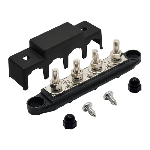 250A 12V-24V Sammelschiene Stromverteilerblock 4 Bolzen Abzweigblock KFZ - Bild 9 von 24
