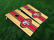 San Francisco 49ers Cornhole Board Decal Wrap Skin Qty 1 24.25" x 48.25"