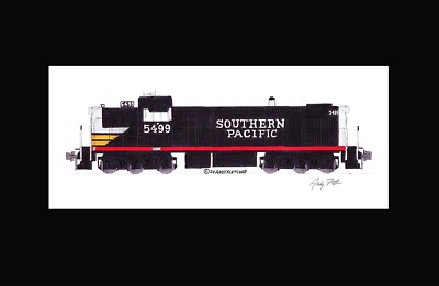 Southern Pacific RSD5 5499 Black Widow 11
