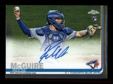 2019 TOPPS CHROME REESE MCGUIRE ROOKIE ON CARD AUTO TORONTO BLUE JAYS 
