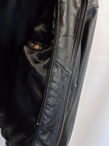 LEATHER LIMTIED MENS LEATHER BOMBER JACKET SIZE L (DNT TURK) - Picture 6 of 12