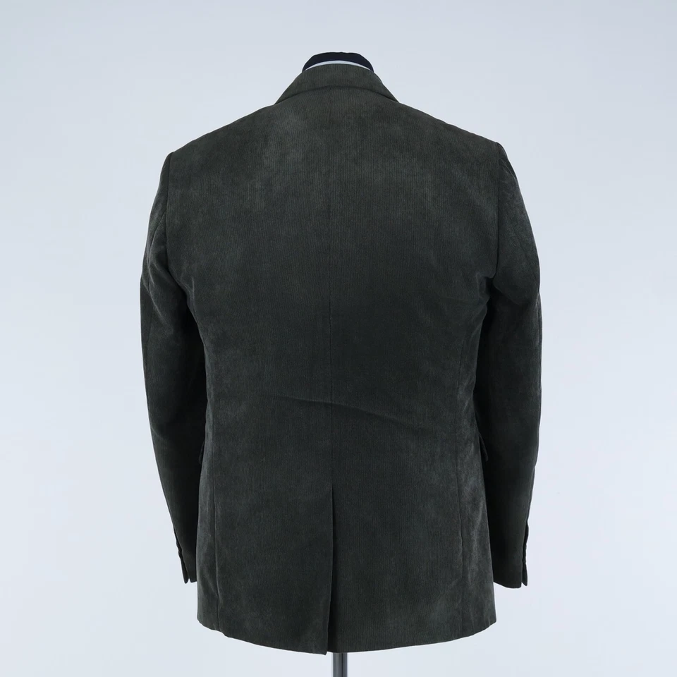Abrigo deportivo de pana para hombre 40R talla EE. UU. A. W. DUNMORE chaqueta blazer gris con cordón Foto 4 de 4
