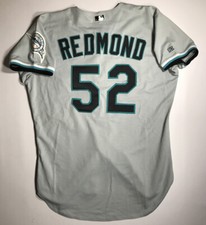 Circa 2002 Mike Redmond Florida Marlins Game Used Road Jersey