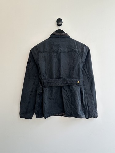 Barbour International Black Wax Jacket Kids 14 15 years XXL - Picture 2 of 11