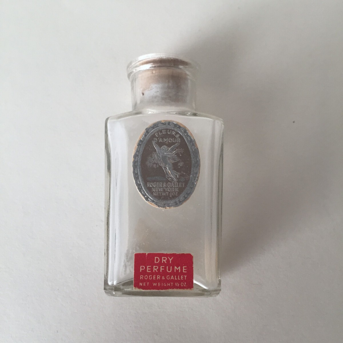 ROGER & GALLET FLEURS D'AMOUR Dry Perfume, NY, 1/2 Oz, 1920s, Orig