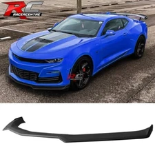 Fit 16-24 Chevy Camaro 1LE Style Front Bumper Lip Spoiler Matte Black ABS 3PC