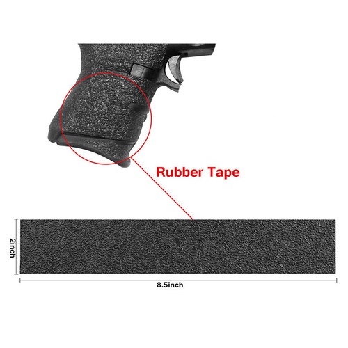 Gun Grip Tape Rubber 2"x8.5" Rubberized Grips for Guns Tools Knives eBay