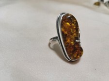 Real Authentic Baltic Amber Ring Size 8.5
