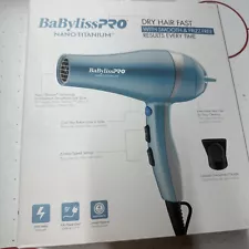 BaBylissPRO Nano Titanium Hair Dryer Blue